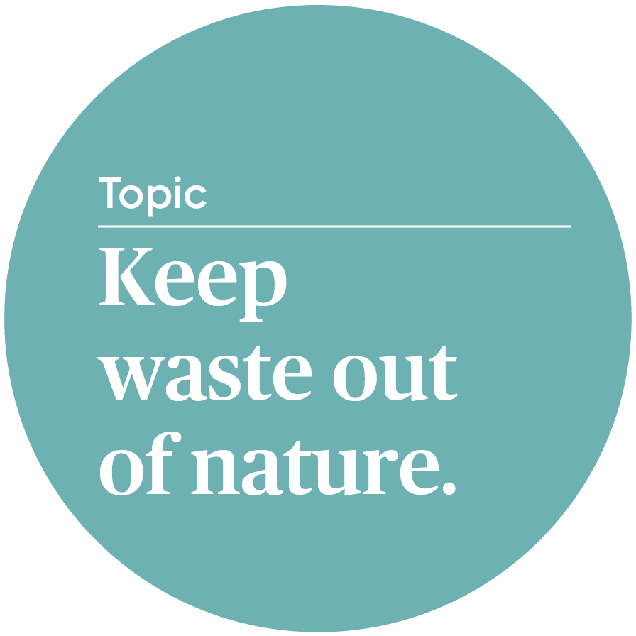 Keep waste out of nature